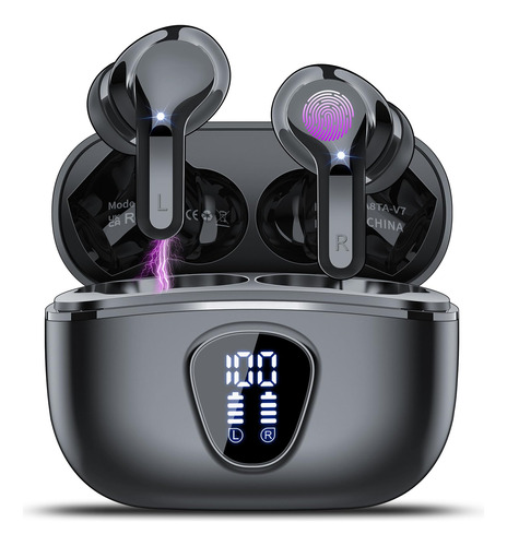 Auriculares Inalámbricos 2024 Bluetooth 5.3 HiFi, Cancelac