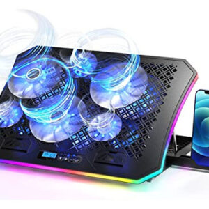 KeiBn A8 Pad Enfriamiento RGB para Laptop, 6 Ventiladores -