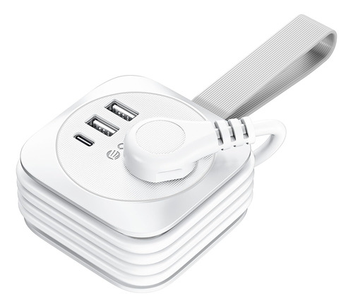 Essentials Crucero 2024: Regleta Viaje 4ft, 2 Tomas, 3 USB