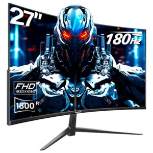 "Monitor Gaming Gawfolk 27" Curvo 144hz Full HD 1080P Negro
