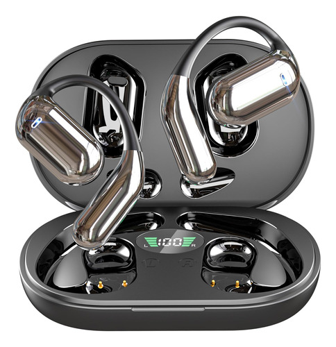 Auriculares Bluetooth 5.4 EUQQ, Deporte, Impermeables, Negr