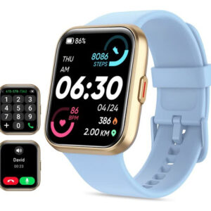 Reloj Inteligente Hombre Mujer con Alexa, Pantalla Táctil