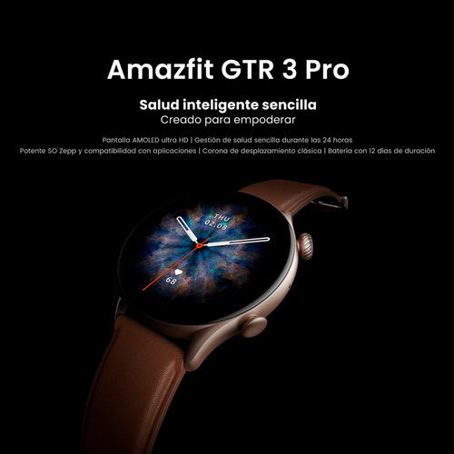 Reloj Inteligente Amazfit Gtr 3 Pro Smartwatch 1.39´´ Gps Color De La Caja Negro - Imagen 4