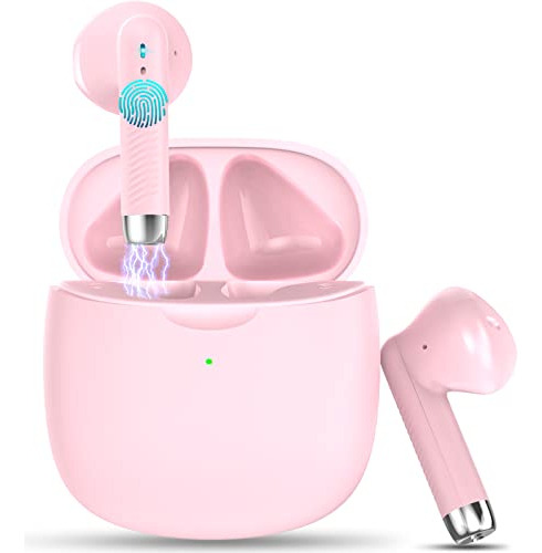 Auriculares Inalámbricos Rosa, Bluetooth 5.3, IP-X7, 32H R