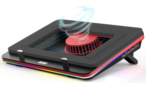 IETS GT500 RGB Turbo-Fan 5000 RPM, Enfriador de Laptop 13-1