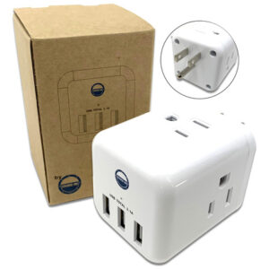 Regleta Aprobada para Cruceros 6 Tomas, 3 USB & AC - Ideal