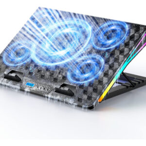 Base Enfriadora para Laptop - Cooler RGB, 5 Ventiladores Si