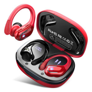 Auriculares Inalámbricos Ltinist, Bass Puro, Rojos, IP7, 7