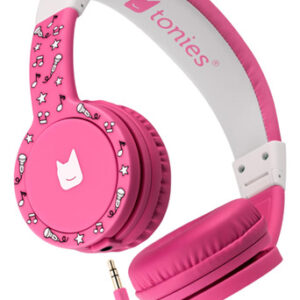 Tonies Auriculares Rosas Plegables con Cable para Niños -