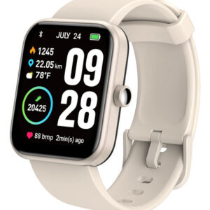 TOZO S2 44mm Reloj Inteligente Champagne - Monitor Cardíac