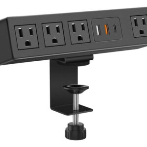 CCCEI Regleta de Escritorio con USB-A/C, Protección 1200J,