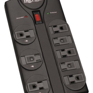 Tripp Lite TLP808B Regleta 8 Tomas Negra, Protección Sobre