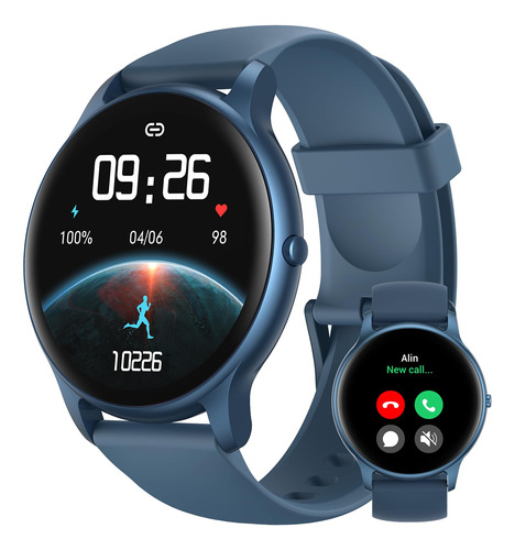 Parsonver Smart Watch Mujer/Hombre Negro- Reloj Inteligente