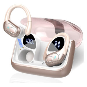Auriculares Aptkdoe 2024 - Deporte Bluetooth 5.3 Oro Rosa,