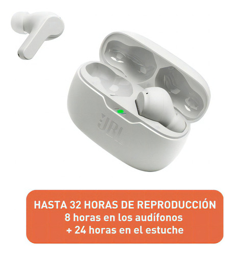Audífonos Inalámbricos Jbl Vibe Beam Bluetooth, Blanco. Color Blanco Color De La Luz Blanco - Imagen 3