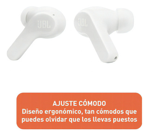 Audífonos Inalámbricos Jbl Vibe Beam Bluetooth, Blanco. Color Blanco Color De La Luz Blanco - Imagen 5