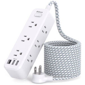 Protector Sobretensiones 9 Tomas, 3 USB, 5ft, Negro - Estac