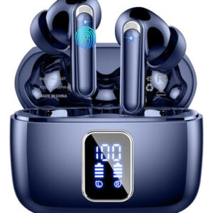 Auriculares Inalámbricos Azules Bluetooth 5.3, 48H, IP7, E