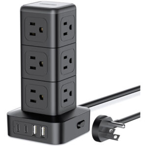 NTONPOWER Torre Regleta Compacta Sobretensiones 1080J, 12 A