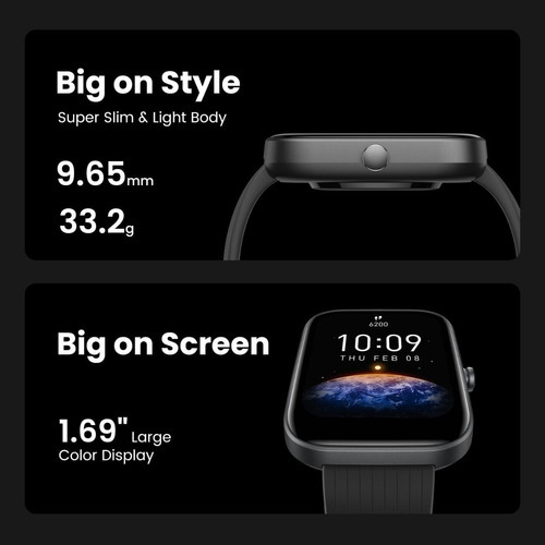 Amazfit Bip 3 Pro Negro Gps 61 Modos Deportivos - Imagen 4