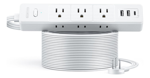 NTONPOWER Extensión 15ft, Protector Sobretensión 1080J, 6