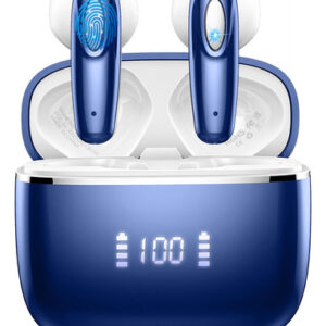 Auriculares Bluetooth 5.3 Inalámbricos Azul IP7 Impermeabl
