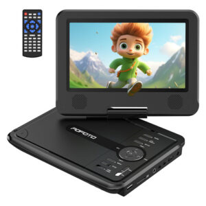 Reproductor DVD Portátil 9.5" Para Niños y Auto, Pantalla
