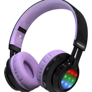 Auriculares Riwbox AB005 Niños Bluetooth V5.3 Negro&Púrpu