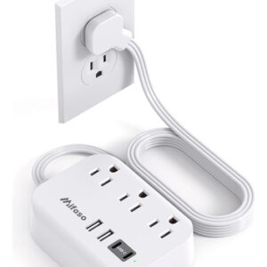 Tira de alimentación Mifaso - 5Ft, 4 USB, Sin protector pa