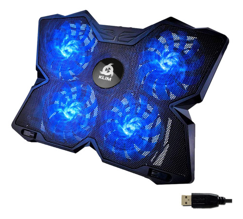 KLIM Wind Enfriador Portátil Azul - 4 Ventiladores 1200 RP