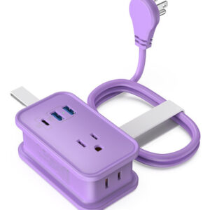 Regleta USB TOPREK 20W, Compacta para Viajes, Color Blanco