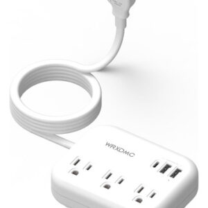 Regleta de Poder 1875W WRXDMC, Adaptador 2 a 3 Clavijas, 5f