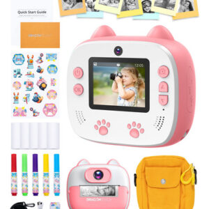 Dragon Touch Cámara De Impresión Instantánea Para Niños. Color Rosado
