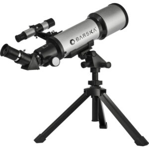 Barska Starwatcher Telescopio Refractor De 400 X 70 mm Con. Color Plateado