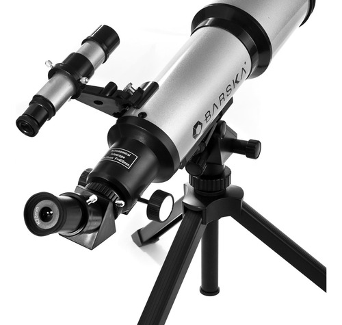 Barska Starwatcher Telescopio Refractor De 400 X 70 mm Con. Color Plateado - Imagen 3