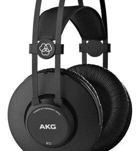Audífonos Akg Blackshark K52 Abz Matte Black Con Luz  Azul