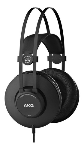 Audífonos Akg Blackshark K52 Abz Matte Black Con Luz Azul