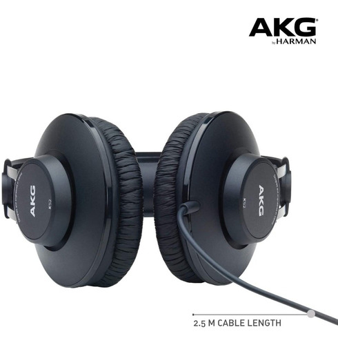 Audífonos Akg Blackshark K52 Abz Matte Black Con Luz Azul - Imagen 8
