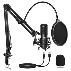 Vegue Kit De Micrófono Usb, Streaming Podcast Pc Condenser C