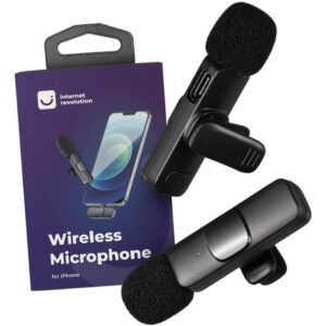 Internet Revolution Micrófono Inalámbrico Para I | Micró. Color Negro