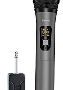 Microfono Inalambrico, Microfono De Karaoke De Mano Dinamico Color Black