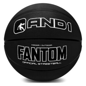 And1 Fantom - Balón De Baloncesto De Goma, Tamaño Oficial. Color Negro