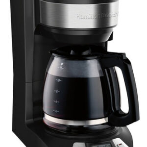 Cafetera Programable 12 Tazas Hamilton Beach 46290 Color Negro