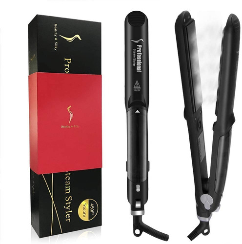 Dorisilk - Alaciadora De Vapor Para Cabello, Plancha Profes. Color Negro 110v/220v