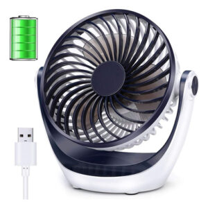 Aluan Ventilador De Mesa Pequeño Con Fuerte Flujo De Aire