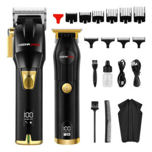 Hiena Pro Juego De Cortapelos Para Hombres, Juego De Cortap. Color Conjunto De Oro Negro