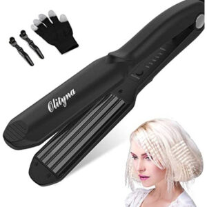 Olityna Crimper Plancha Para El Cabello, Placas De Cerámica