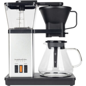 Simply Good Coffee - Cafetera Olson, Cafetera De 8 Tazas, C. Color Negro/plateado