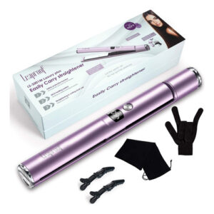 Alisador Y Rizador De Cabello 2 En 1, Plancha Plana Profesi. Color Rosado Claro