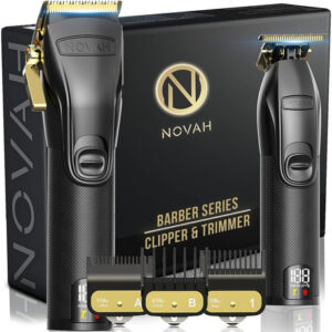 Novah® - Cortadora De Pelo Profesional Para Hombres, Corta. Color Serie Barber - Oro